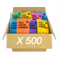 500 Bustine Holi Color 80gr Polveri Colorate