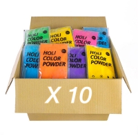 10 Bustine Holi Color 80gr Polveri Colorate